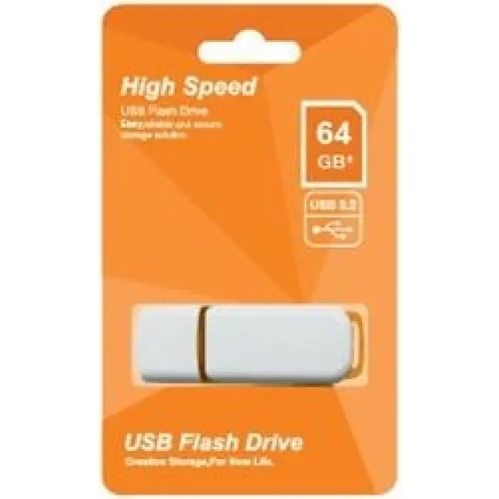 Elba 64GB Plastik Beyaz-Turuncu 3.2 USB Flash Bellek (KDO)