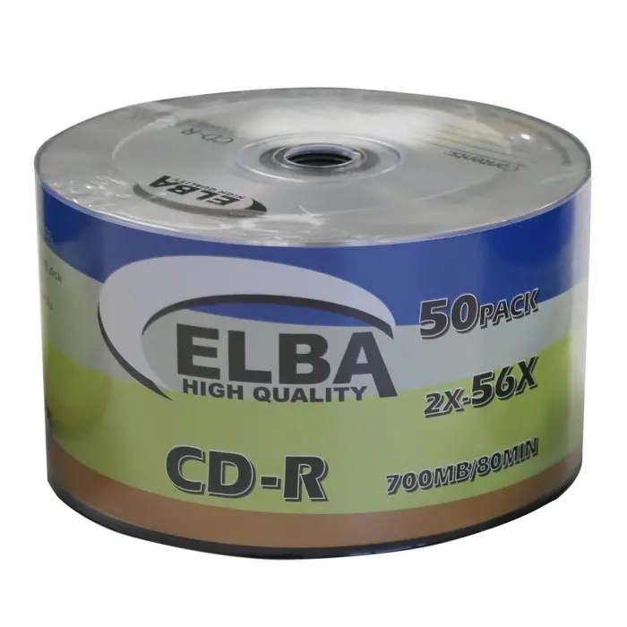 Elba CD-R 700MB-80MIN 56x 50li Shrink (KDO)
