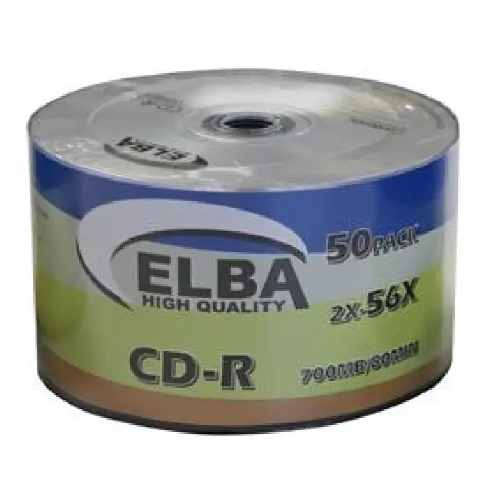 Elba CD-R 700MB-80MIN 56x 50li Shrink (KDO)