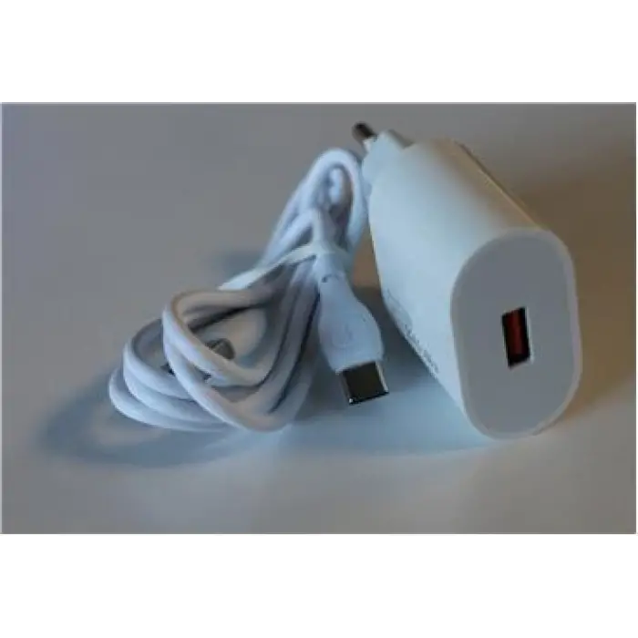 Elba ELB06-USB-25WTypc  Beyaz Usb 25W Şarj Kafa+1Mt Usb Type-c Kablo QC4.0 (Akım Koruma-Hızlı Şarj)