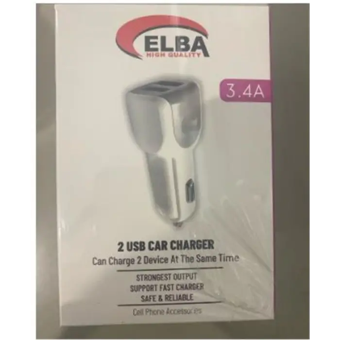 Elba ELB28-AR3P ELBA 3.4A  2USB ARAÇ BAŞLIK (KDO)