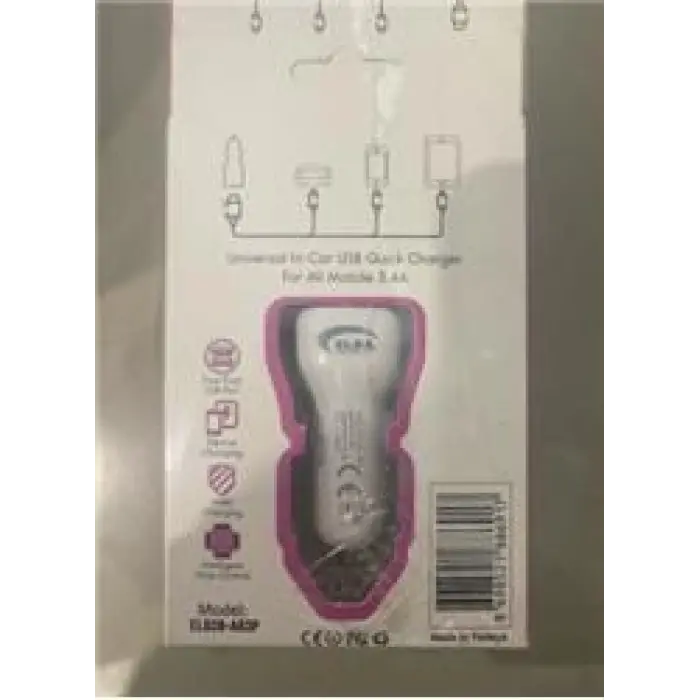Elba ELB28-AR3P ELBA 3.4A  2USB ARAÇ BAŞLIK (KDO)