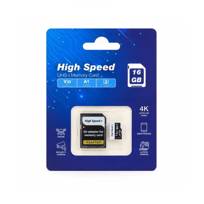 ELBA High Speed 16GB A1 V30 U3 Micro Hafıza Kartı Class10