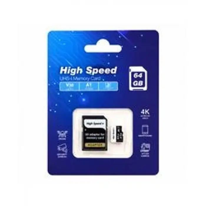 ELBA High Speed 64GB A1 V30 U3 Micro Hafıza Kartı Class10 (KDO)