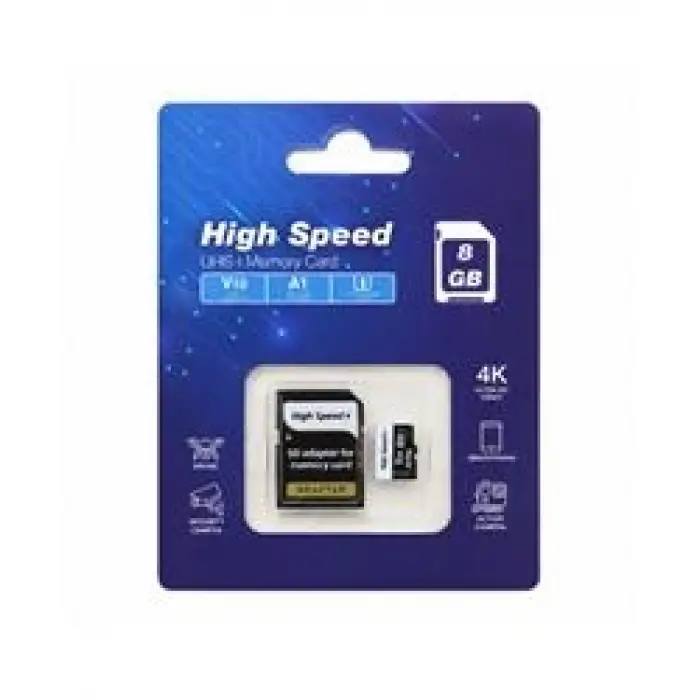 ELBA High Speed 8GB A1 V10 U1 Micro Hafıza Kartı Class10 (KDO)