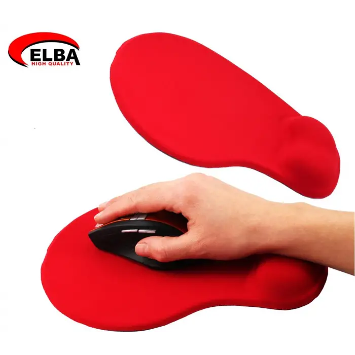 Elba K06152 Bileklikli Jel Mouse Pad Kırmızı (KDO)
