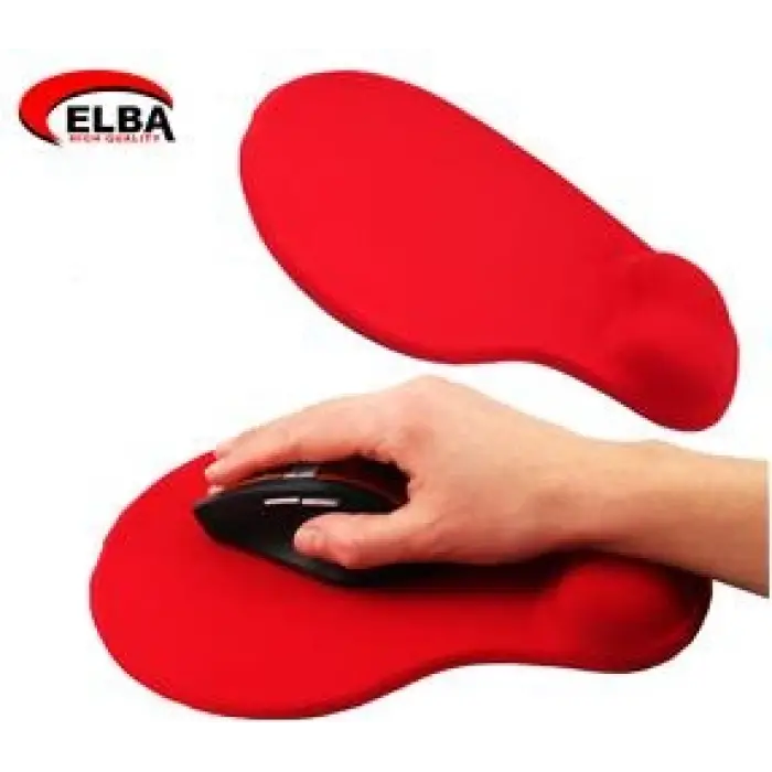 Elba K06152 Bileklikli Jel Mouse Pad Kırmızı (KDO)