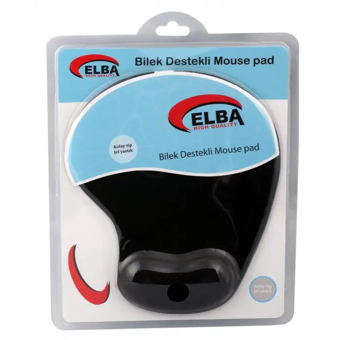 Elba K06152 Bileklikli Jel Mouse Pad Siyah (KDO)