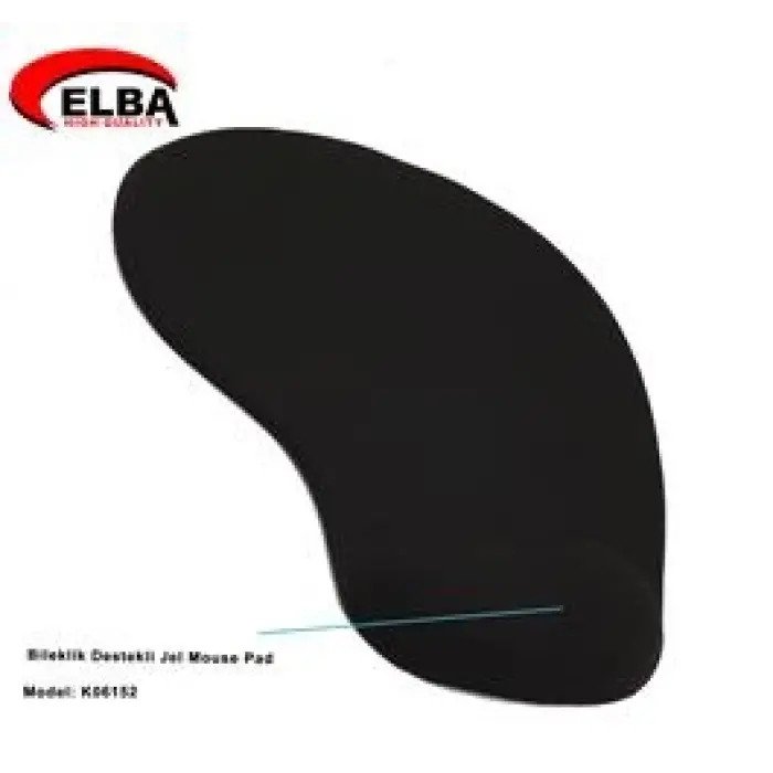 Elba K06152 Bileklikli Jel Mouse Pad Siyah (KDO)