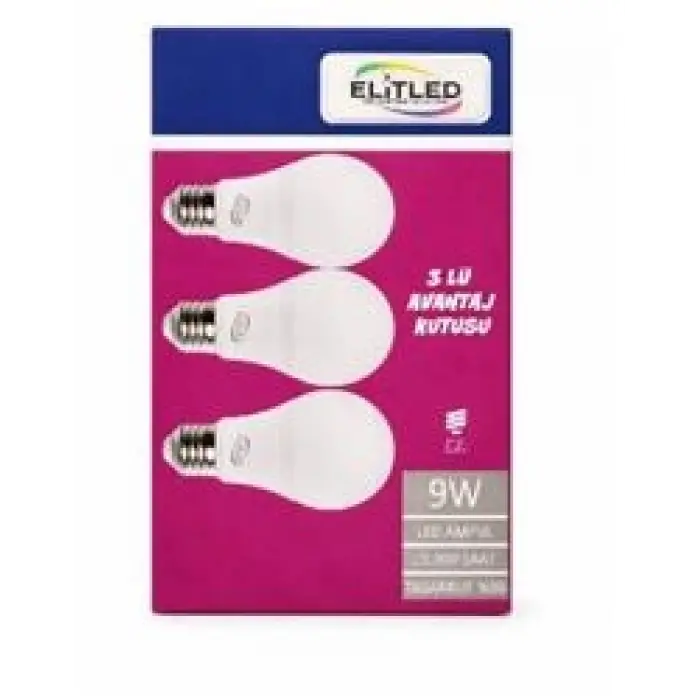ELİTLED 9W 3LÜ SET AVANTAJ KUTU (KDO)