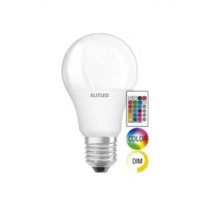 ELİTLED 9W RGB KUMANDALI LED AMPUL (KDO)