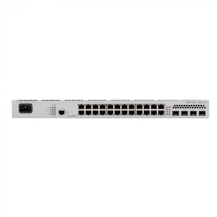 Eltex MES2324P 24 Port GigE PoE 380W  + 4x10G SFP+ L2+ Ethernet Access Switch