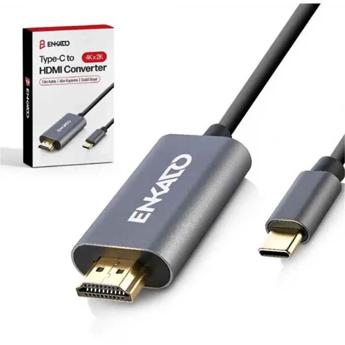 ENKADO EKD-TP40 TYPE-C TO HDMI 4K-2K 30HZ 1,8MT CABLE (KDO)