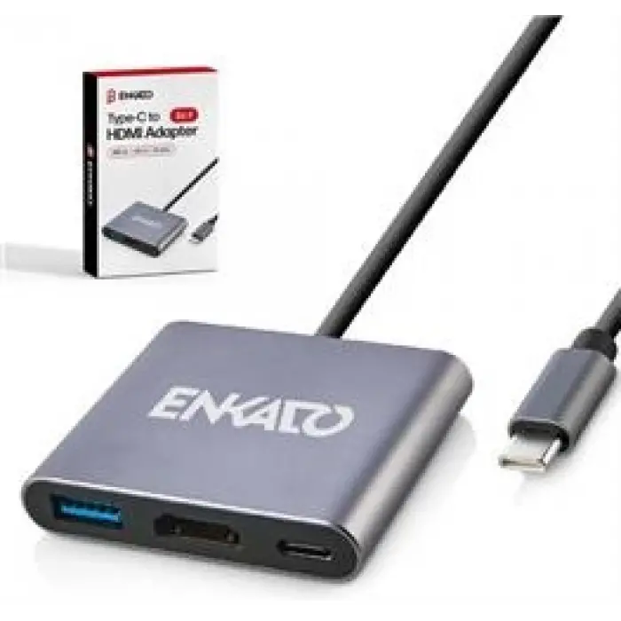 ENKADO EKD-TP43 TYPCE-C TO 3 İN1 HDMI +PD +USB 3,0 ADAPTÖR