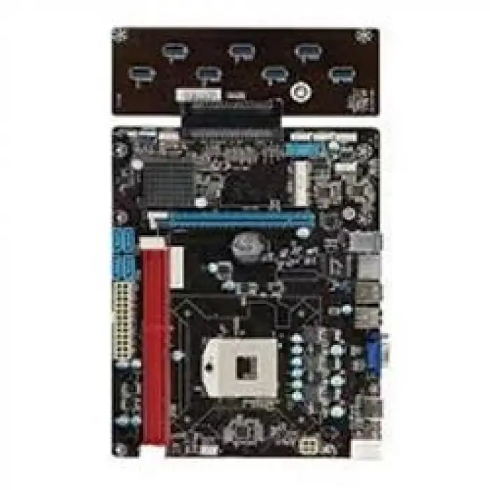 Esonic QS8-BTC Combo Intel Celeron Işlemcili HM65 1600 MHz DDR3 Soket 988 ATX 8li Mining Anakart (KDO)