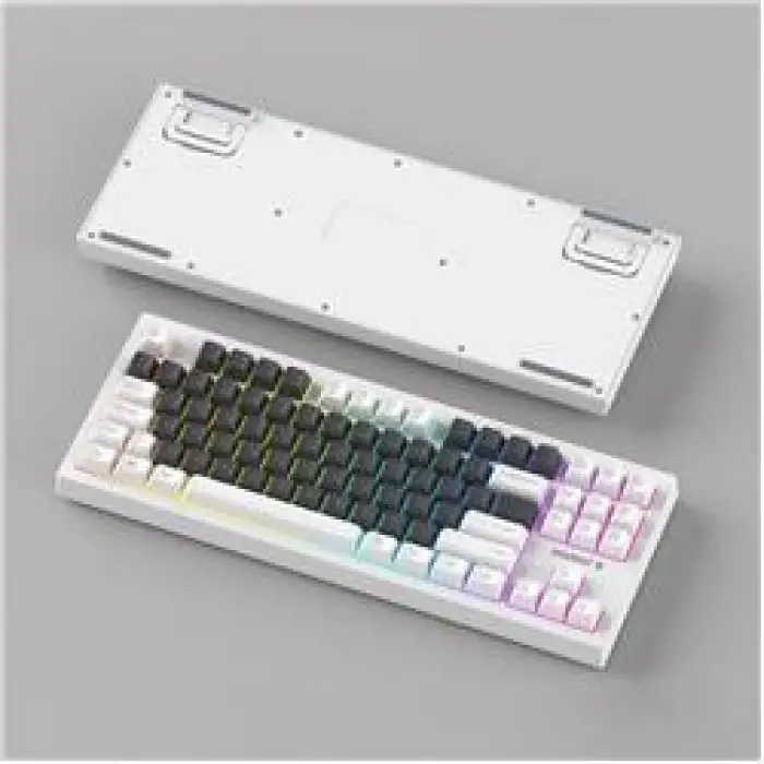 Everest KB-98 SILENT TKL Gri Mavi-Beyaz Rainbow Q Membrane Klavye (KDO)