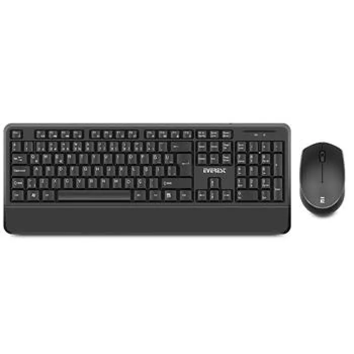 Everest KM-6176 Offıcal Siyah Kablosuz Combo Q Multimedia Klavye + Mouse Set (KDO)