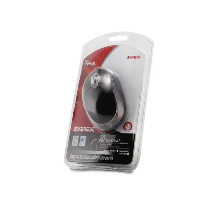 Everest KM-6809 Usb Siyah Işıklı Optik Mouse (KDO)