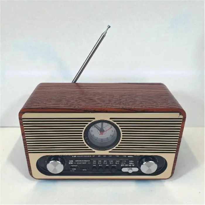 Everton RT-566 Bluetooth-USB-SD-FM Şarjlı  Saatli Nostaljik Radyo (KDO)