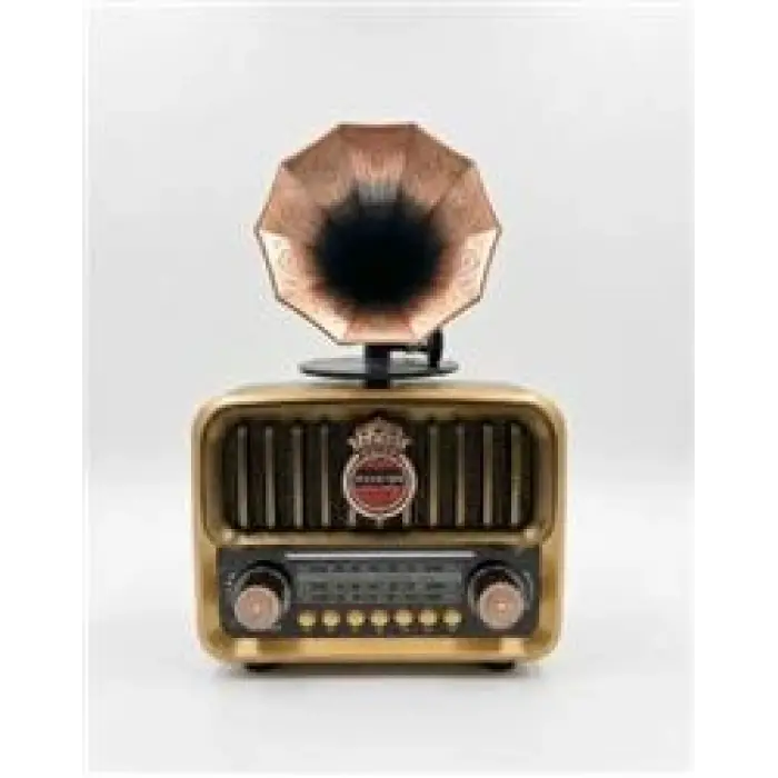 Everton RT-606 Gramofonlu, Şarjlı,  Nostaljik Radyo( Bluetooth-USB-SD-FM)