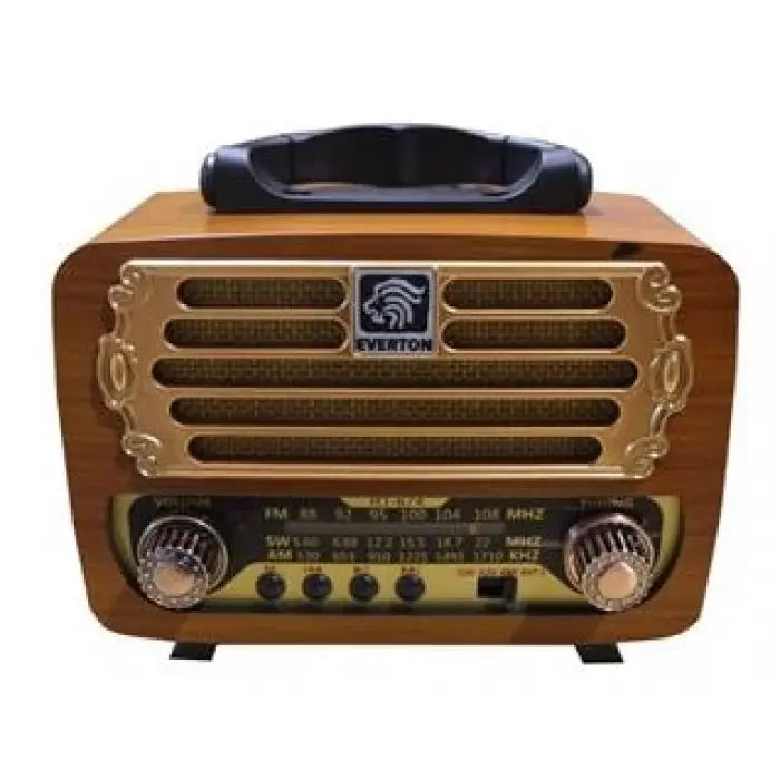 Everton RT-674  Bluetooth-USB-SD-FM Şarjlı,Solarlı  Nostaljik Radyo