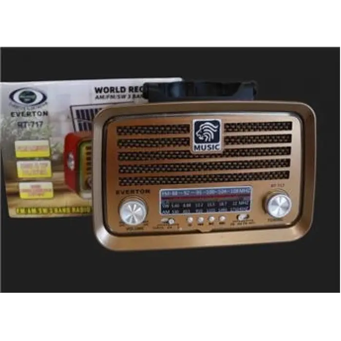 Everton RT-717  Bluetooth-USB-SD-AUX-TF Nostaljik Radyo (KDO)