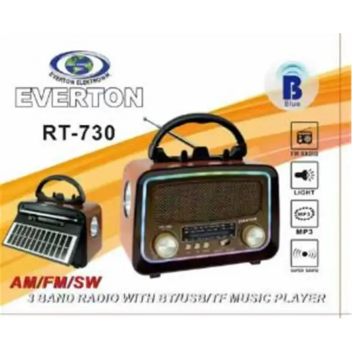 Everton RT-730 Bluetooth Usb-Micro Sd Saatli Nostaljik Radyo (KDO)