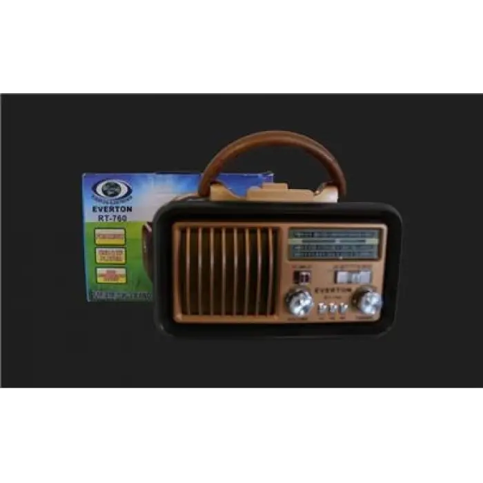 Everton RT-760  Bluetooth-USB-SD-AUX-TF Nostaljik Radyo (KDO)