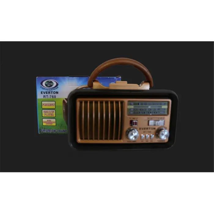 Everton RT-760  Bluetooth-USB-SD-AUX-TF Nostaljik Radyo (KDO)