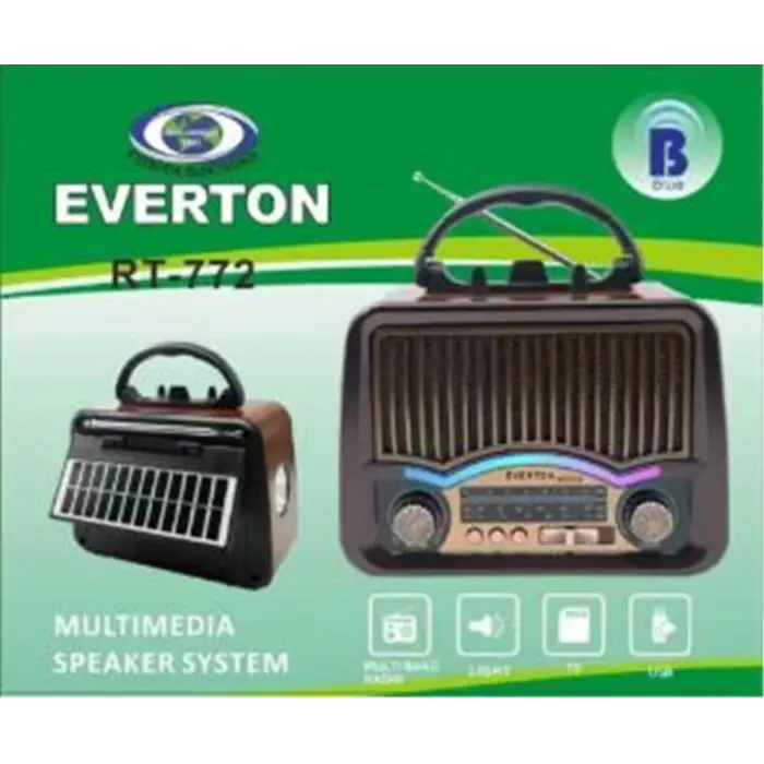 Everton RT-772  Bluetooth Usb-Micro Sd Nostaljik Radyo (KDO)
