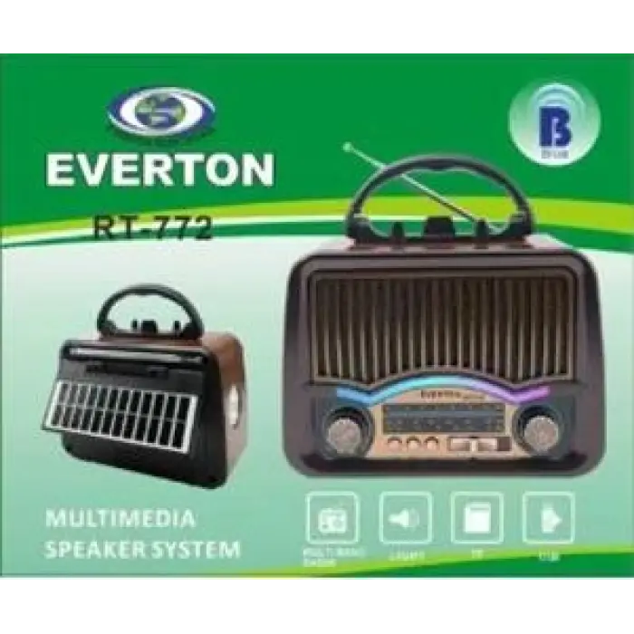 Everton RT-772  Bluetooth Usb-Micro Sd Nostaljik Radyo (KDO)