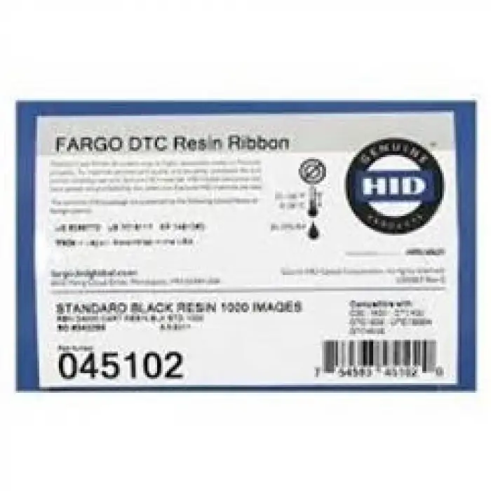 Fargo 045102 DTC1000 Siyah Ribon