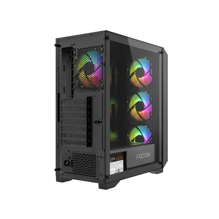 FAZEON F4 650W 80PLUS BRONZE Mesh 4x120mm ARGB Fanlı ATX Bilgisayar Kasası