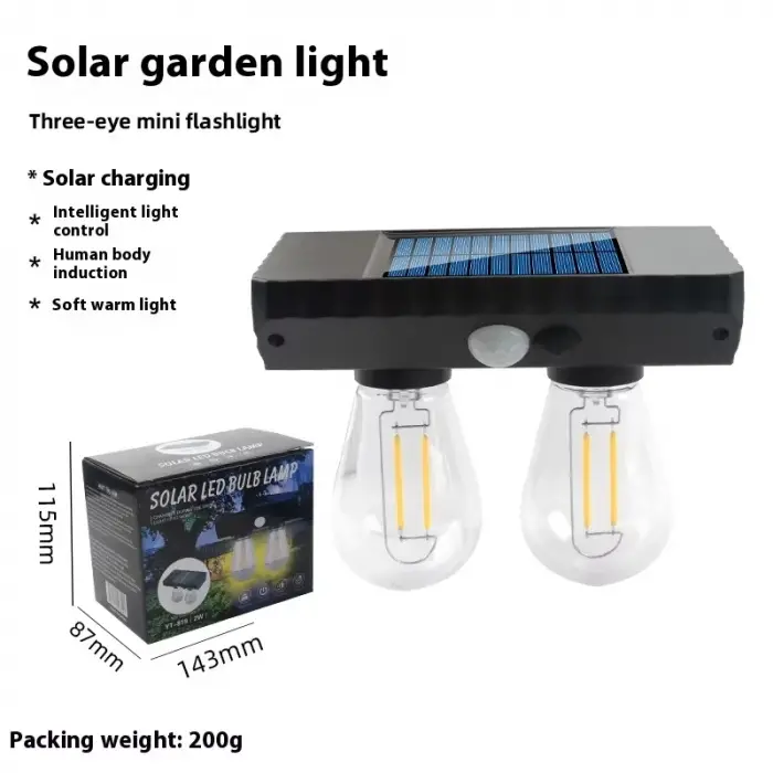 Fithome Yt-819 2 Watt Suya Dayanıklı Hareket Sensörlü Solar Led Lamba