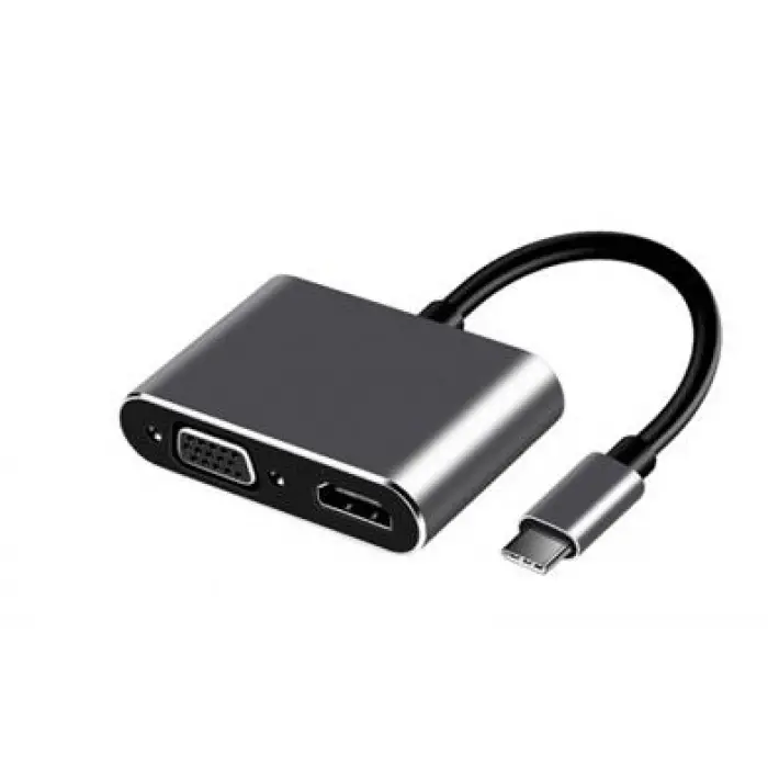 FRISBY FA-7678C Type-c - HDMI+VGA 4Kx2K Adaptör (KDO)