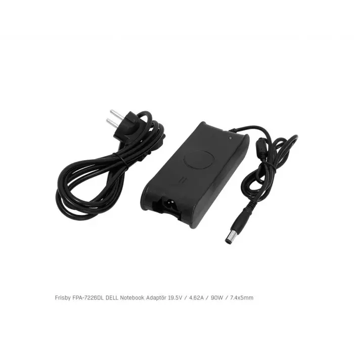 Frisby FPA-7226DL Notebook Adaptör (Dell) 19.5V  4.62A (Uç Boyutu : 7.4 x 5.0mm) (KDO)