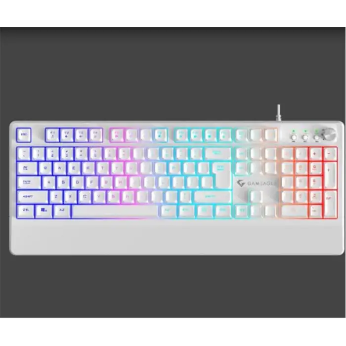 Gameagle GE2008 Frost Blade RGB Membran Beyaz Oyuncu Klavyesi