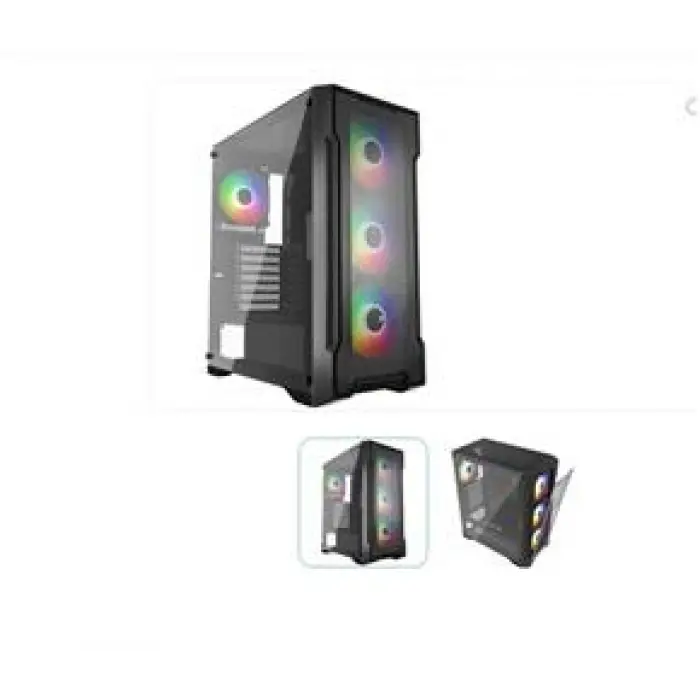 GameBooster FALCON GB-A750B 750w 80+ Bronze USB 3.0 Mesh ARGB ATX Mid Tower Gaming Kasa