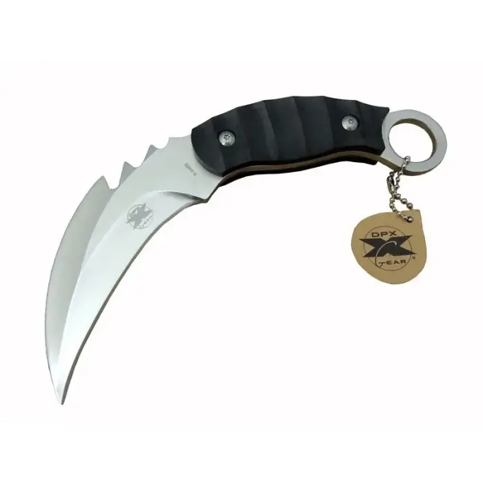 Gear Kargo X 0485 Tırtıklı Karambit Outdoor Bıçak 20 Cm - Kılıflı