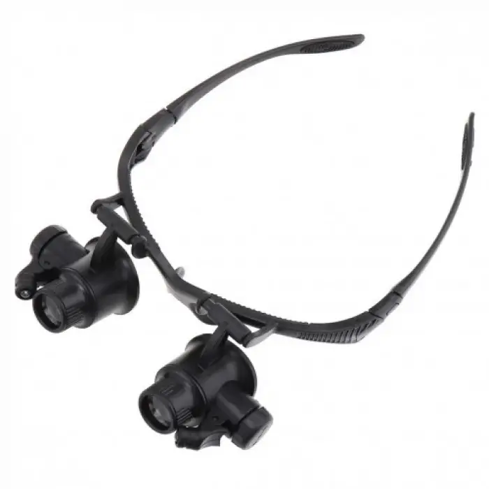 Gözlük Modeli 10x 15x 20x 25x Lens,2led Işıklı,büyüteç