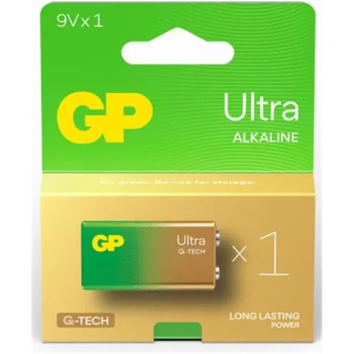 GP G-Tech 9V Ultra Alkalin Pil Tekli Paket GP1604AU (KDO)