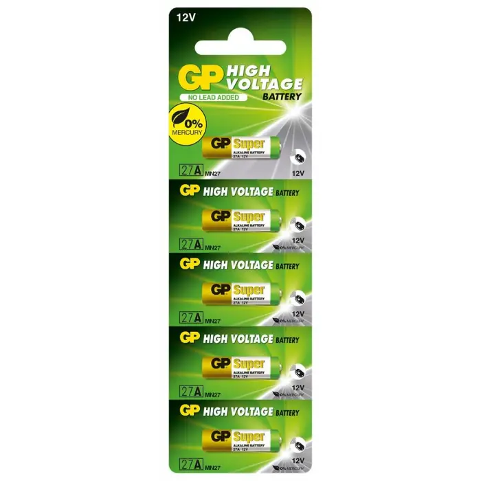 GP GP27A-C5 27A 12V Alkalin Spesifik Pil 5li Paket (KDO)