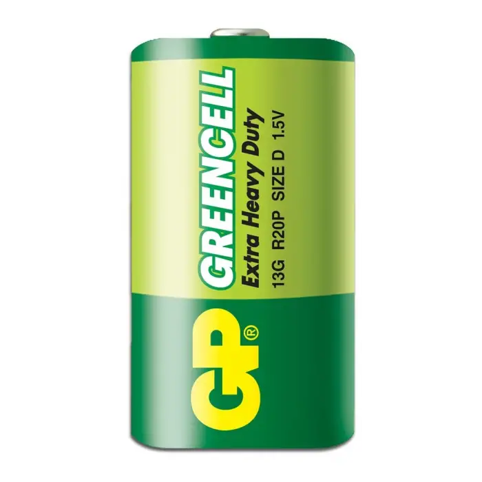 GP Greencel R20 Kalın D Boy Çinko Pil 20li Paket GP13-2S2