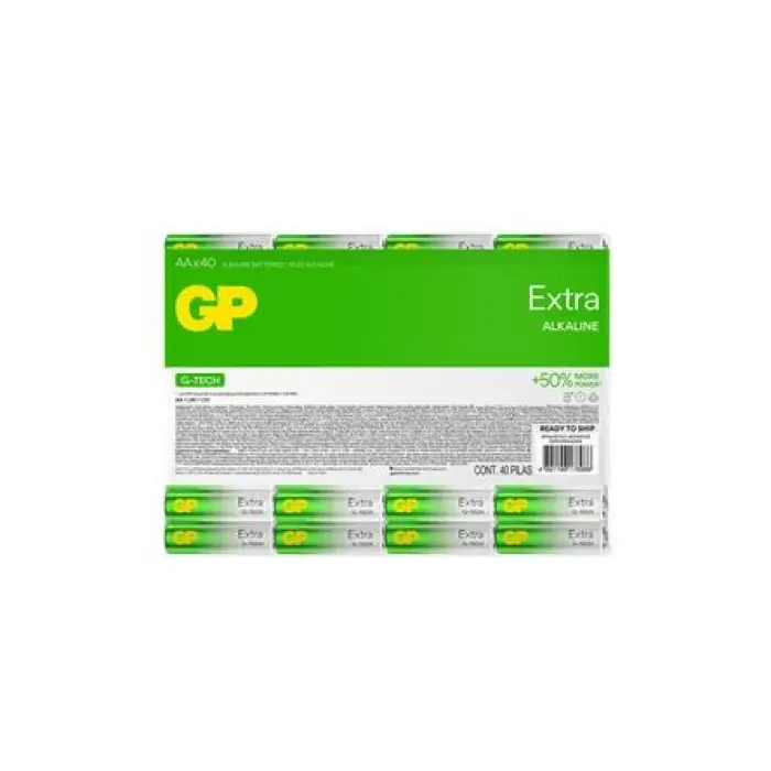 Gp R6 AA Boy Extra Alkalin Kalem Pil 40lı Paket GP15AXETA21-2ECSWC40