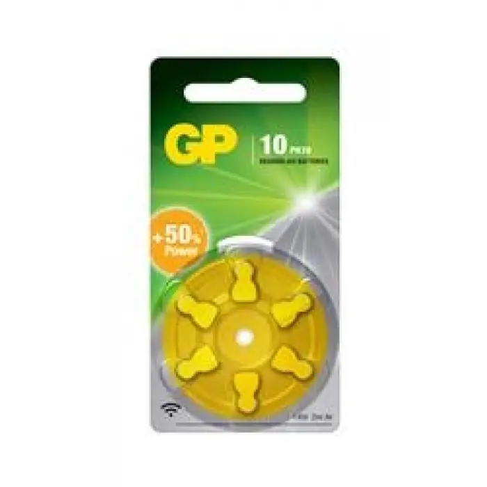 GP ZA10 1.4V Düğme Kulaklık Pili  6lı Paket