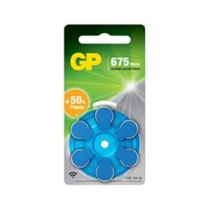 GP ZA675 1.4V Düğme Kulaklık Pili  6lı Paket