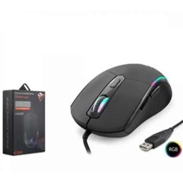 Hadron Destroyer G340 Rgb 6 Buttons Usb 6400 Dpı Oyuncu Mouse (1,40cm Kablo Uzunluğu) (KDO)