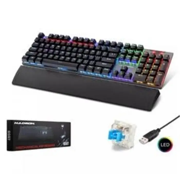 HADRON G507 KABLOLU MEKANİK RGB OYUN KLAVYE (KDO)