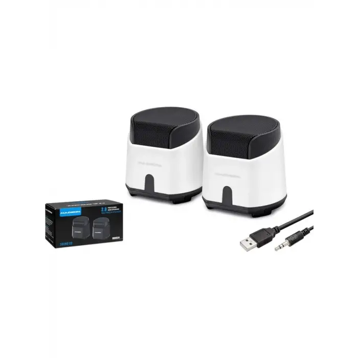 Hadron HD6024W Speaker Pc Beyaz 8.5-9-9 cm (KDO)