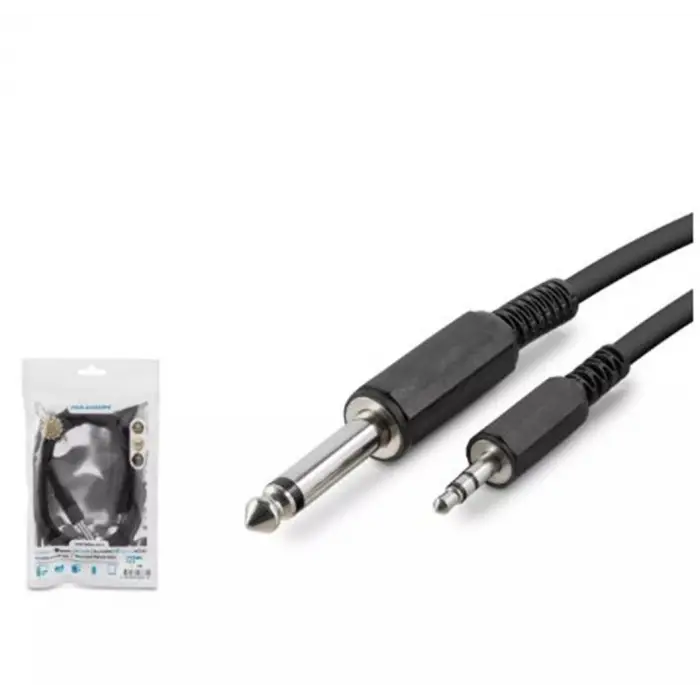 Hadron Hdx1055 6.5Mm To 3.5Mm Kablo Enstrüman Gitar 1.5M Siyah (KDO)